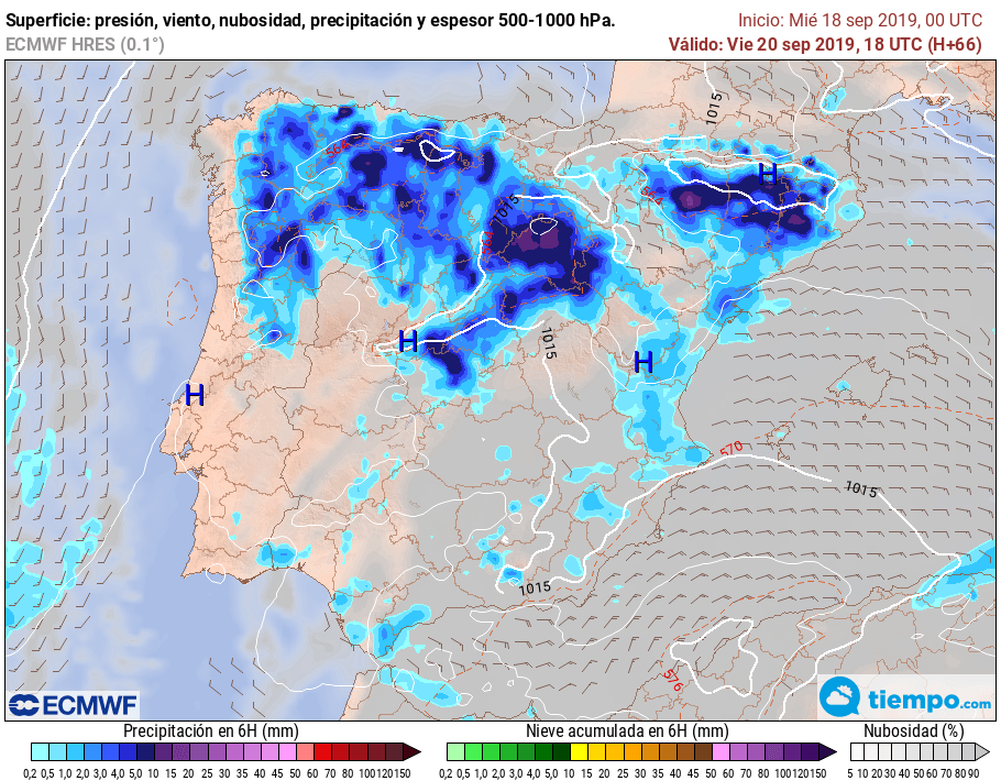 Situación en Superficie Viernes 20 a las 18 00