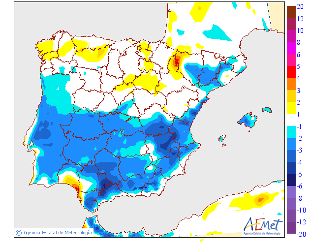 Variación de temperaturas máximas AEMET 06. Meteosojuela