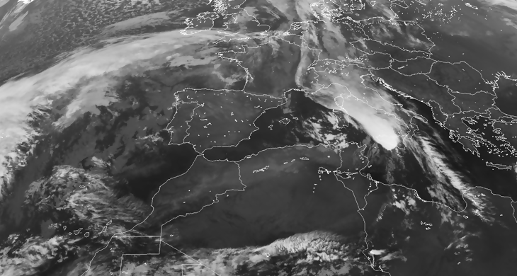 Animación imágenes de satélite. Altas presiones . Meteosojuela La Rioja