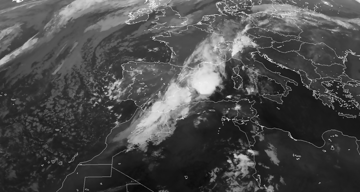 Animación imágenes de satélite. DANA , frentes y tormentas . Meteosojuela La Rioja