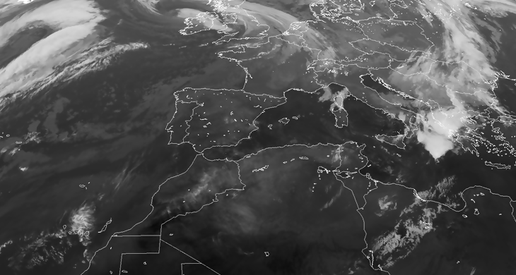Animación imágenes de satélite. Frente atlántico . Meteosojuela La Rioja