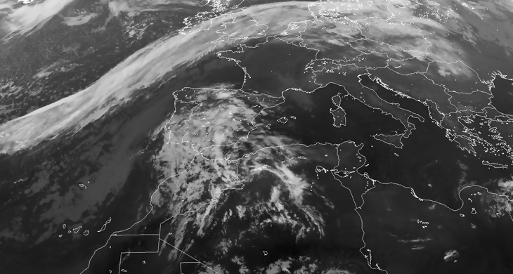 Animación imágenes de satélite. Frente atlántico . Meteosojuela La Rioja