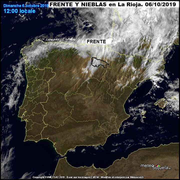 Imagen Satelite Frente. Meteosojuela