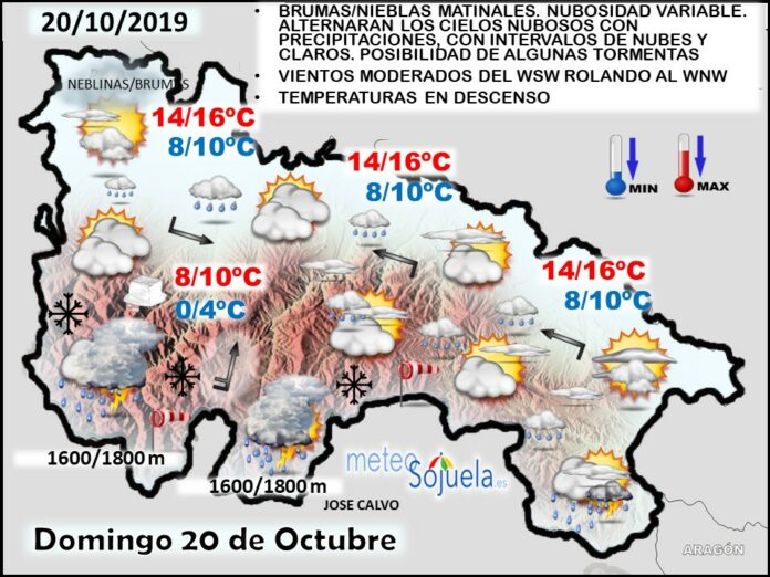 Mapa tiempo La Rioja. Meteosojuela Mapa tiempo La Rioja. Meteosojuela