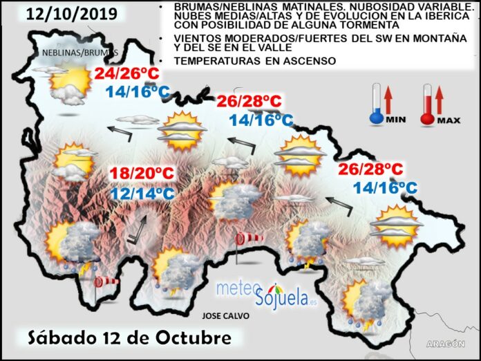 Mapa tiempo La Rioja. Meteosojuela Mapa tiempo La Rioja. Meteosojuela