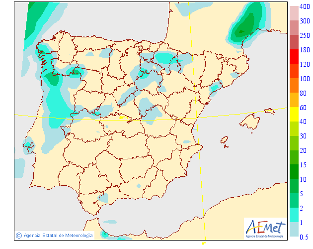 Precipitación Media según AEMET. 12 Meteosojuela La Rioja