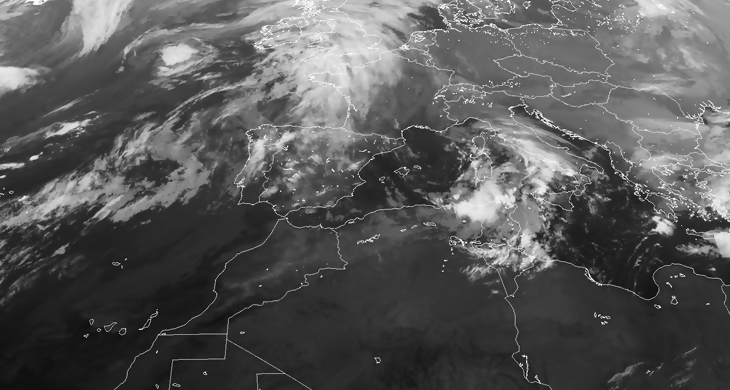 Animación imágenes de satélite. Frentes atlánticos. Meteosojuela La Rioja
