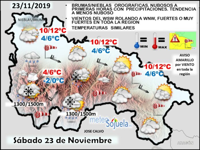 Mapa tiempo La Rioja. Meteosojuela Mapa tiempo La Rioja. Meteosojuela