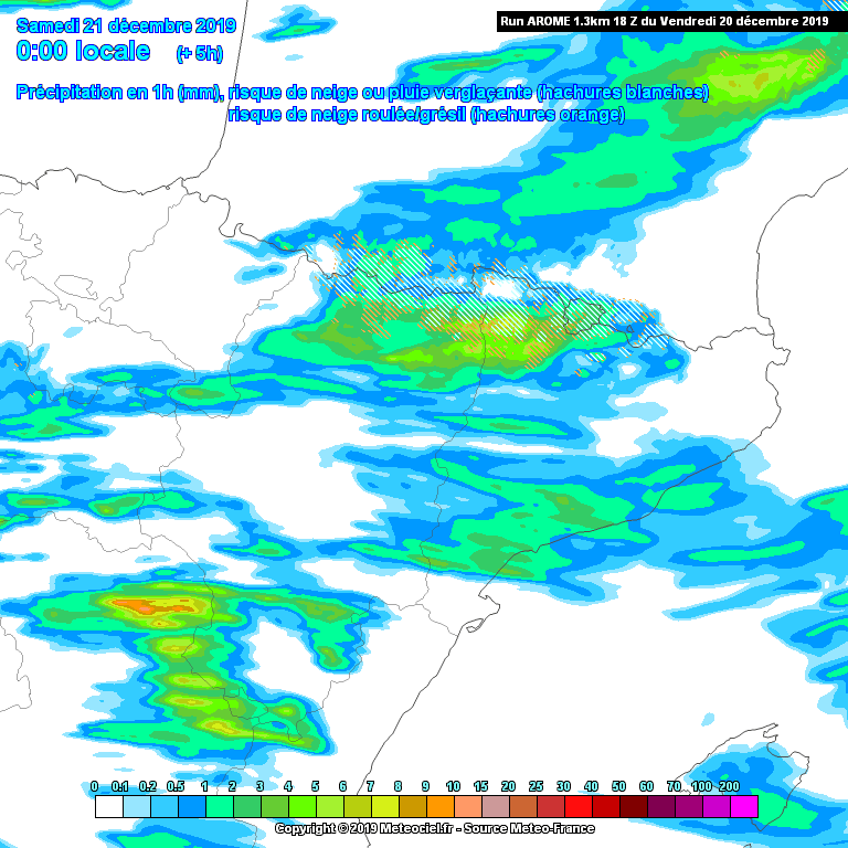 Animación Precipitaciones AROME. Metetosojuela