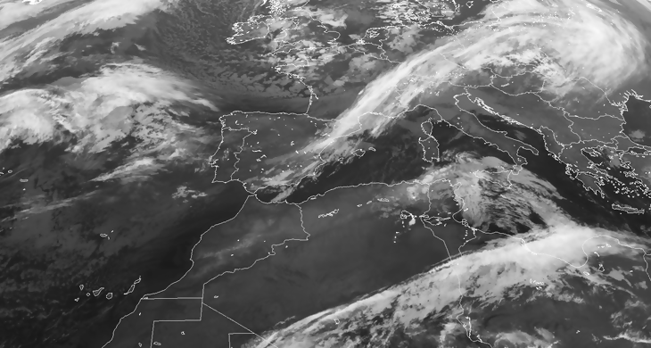 Animación imágenes de satélite. Frentes Atlánticos. Meteosojuela La Rioja