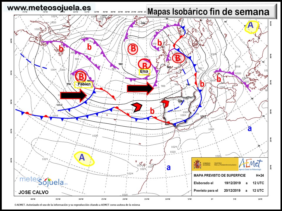Mapa Isobárico La Rioja. Meteosojuela