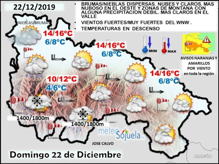 Mapa tiempo La Rioja. Meteosojuela Mapa tiempo La Rioja. Meteosojuela