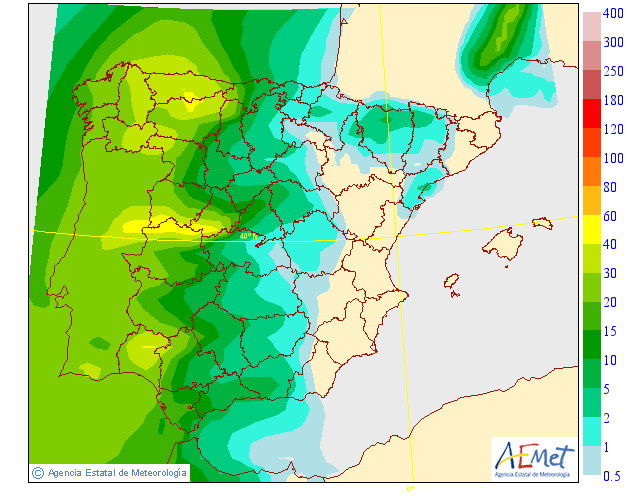 Precipitación Media según AEMET. 16 Meteosojuela La Rioja