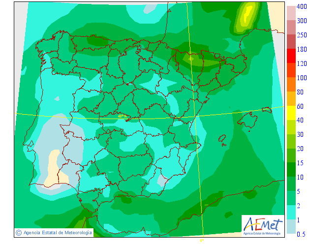 Precipitación Media según AEMET. 17 Meteosojuela La Rioja