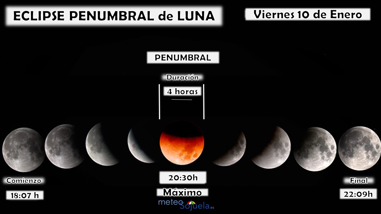 Eclipse Penumbral del luna en La Rioja. Metosojuela.es