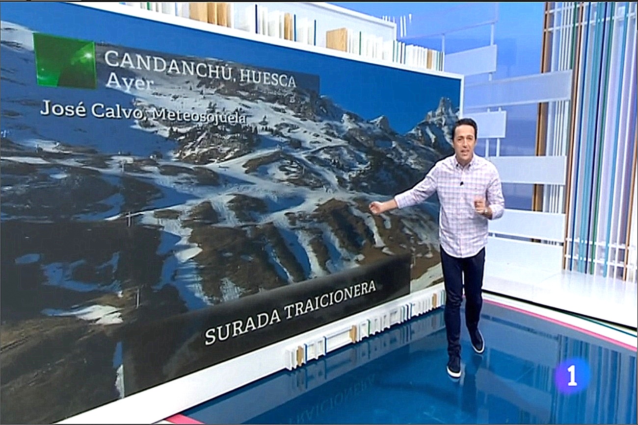 Candanchu sin nieve. Aqui la Tierra.1602. Meteosojuela