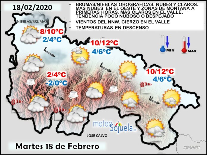 Mapa tiempo La Rioja. Meteosojuela Mapa tiempo La Rioja. Meteosojuela