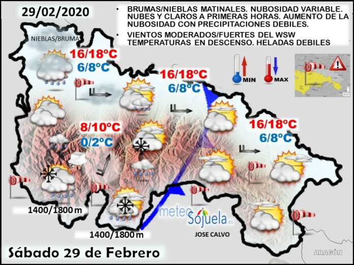 Mapa tiempo La Rioja. Meteosojuela Mapa tiempo La Rioja. Meteosojuela