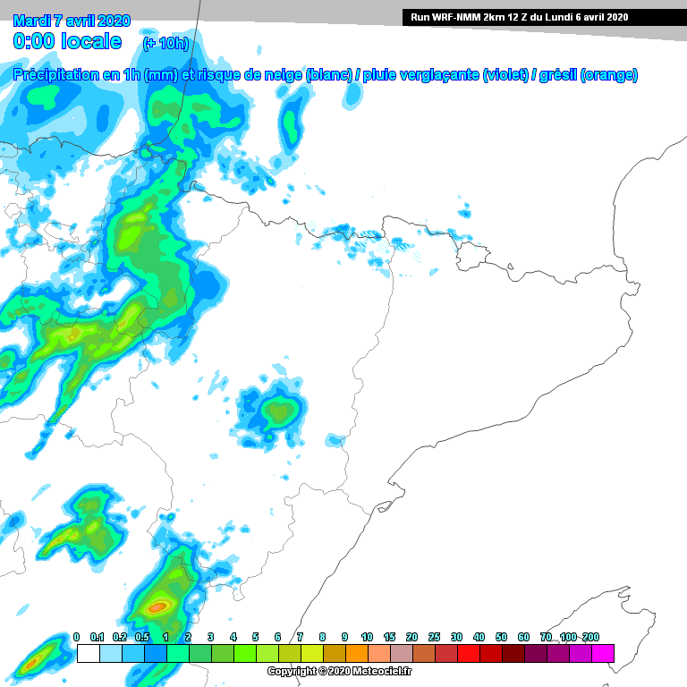 Animación Precipitación modelo WRF. Meteosojuela La Rioja