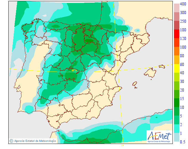 Precipitación Media según AEMET. 11 Meteosojuela La Rioja