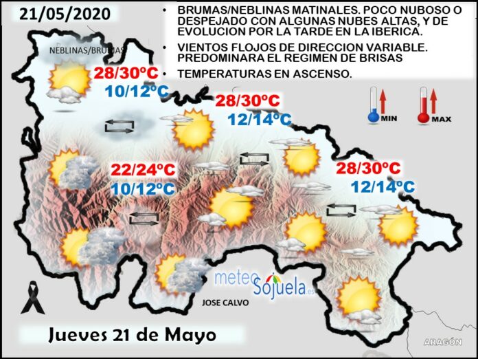 Mapa tiempo La Rioja. Meteosojuela Mapa tiempo La Rioja. Meteosojuela