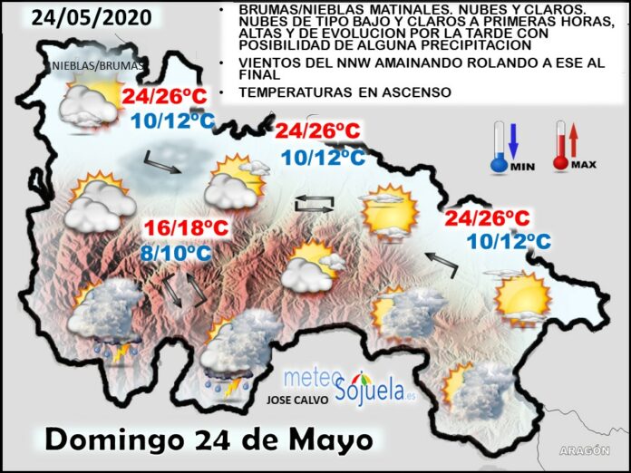 Mapa tiempo La Rioja. Meteosojuela Mapa tiempo La Rioja. Meteosojuela