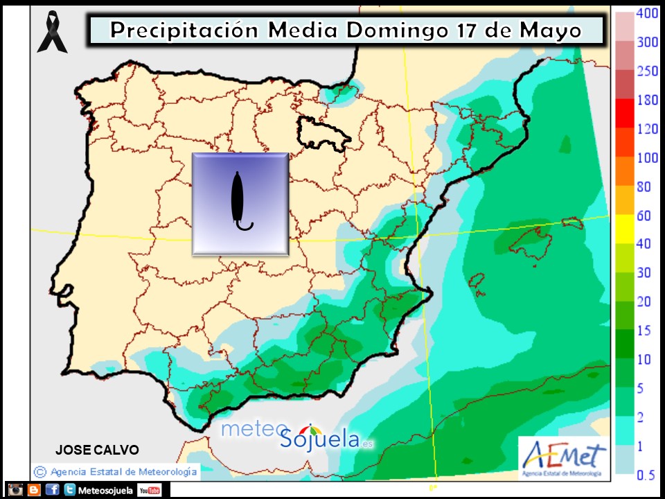 Precipitación Media según AEMET. Meteosojuela La Rioja