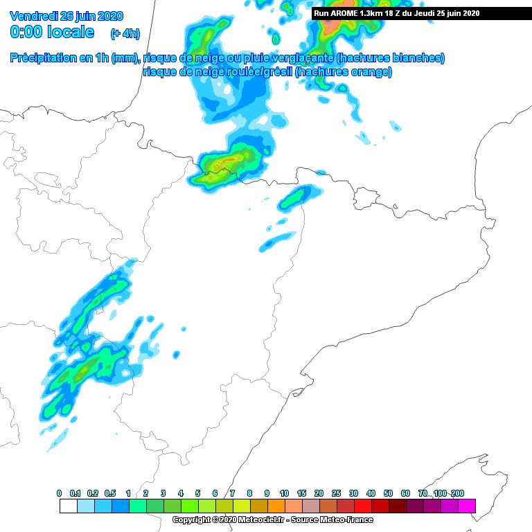 Animación Precipitación AROME. Meteosojuela La Rioja