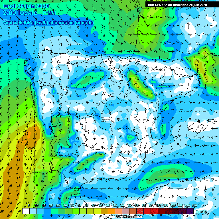 Animación Vientos en Superficie. Meteosojuela La Rioja