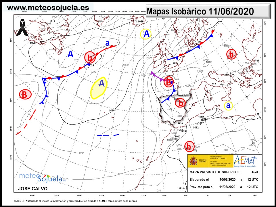 Mapa Isobárico La Rioja. Meteosojuela