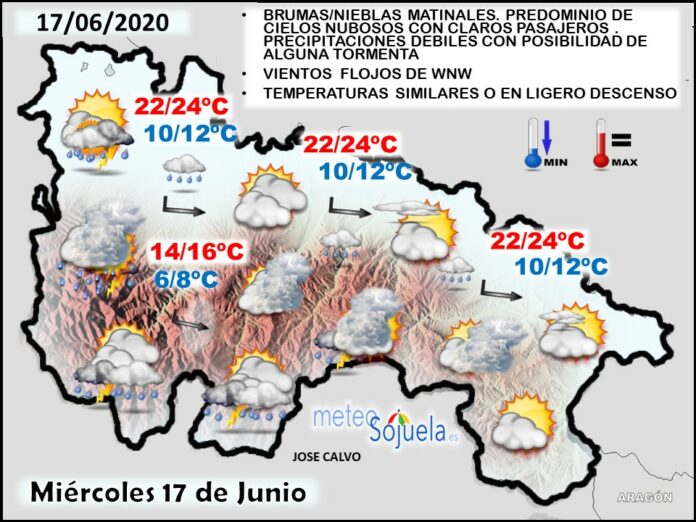 Mapa tiempo La Rioja. Meteosojuela Mapa tiempo La Rioja. Meteosojuela