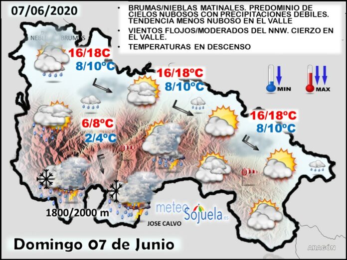 Mapa tiempo La Rioja. Meteosojuela Mapa tiempo La Rioja. Meteosojuela