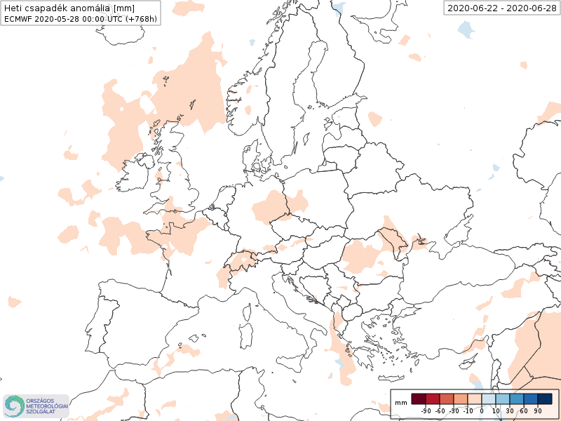 Modelos de Precipitación semanal Junio ECMWF 4ª Semana . Meteosojuela La Rioja.