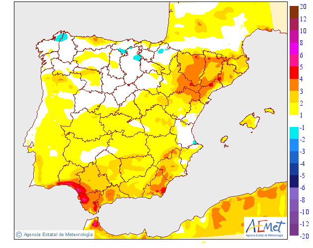 Precipitación Media según AEMET. 21 Meteosojuela La Rioja