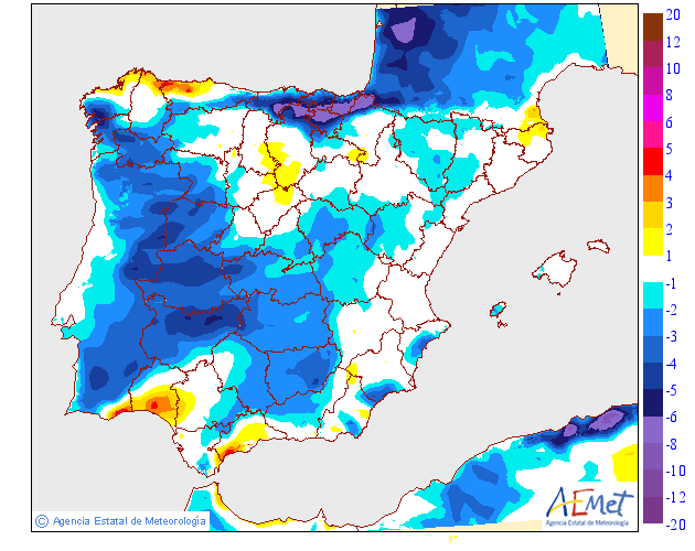 Variación de temperaturas máximas AEMET. 26 Meteosojuela