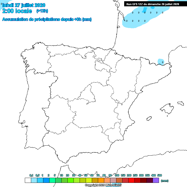 Animación Precipitación Acumulada GFS. Meteosojuela La Rioja