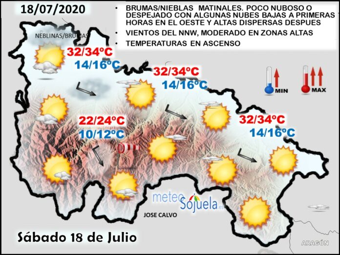 Mapa tiempo La Rioja. Meteosojuela Mapa tiempo La Rioja. Meteosojuela