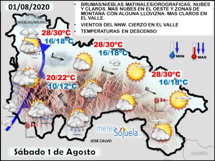 Mapa tiempo La Rioja. Meteosojuela Mapa tiempo La Rioja. Meteosojuela