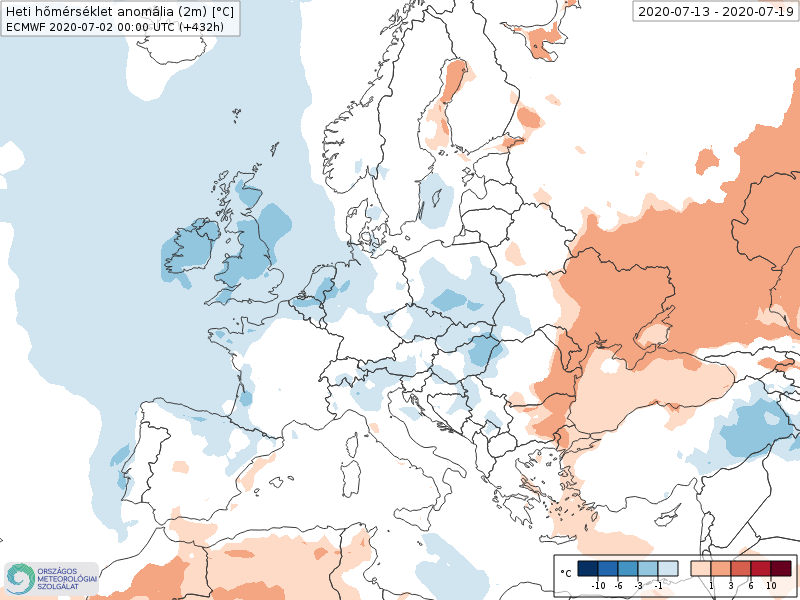 Modelos de Temperatura semanal Julio ECMWF 2ª Semana . Meteosojuela La Rioja