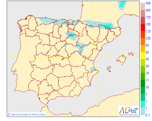 Precipitación Media según AEMET. 29 Meteosojuela La Rioja
