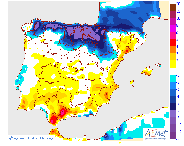 Variación de temperaturas máximas AEMET. 06 Meteosojuela