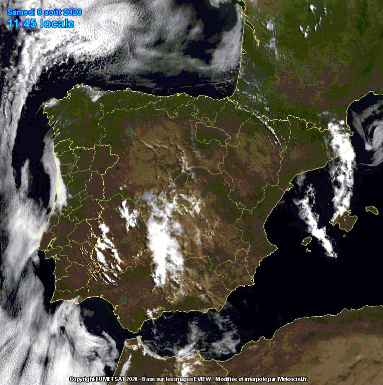 Animación imágenes satélite. Meteosojuela La Rioja