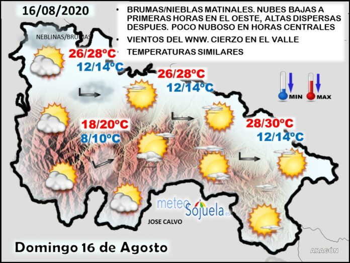 Mapa tiempo La Rioja. Meteosojuela Mapa tiempo La Rioja. Meteosojuela