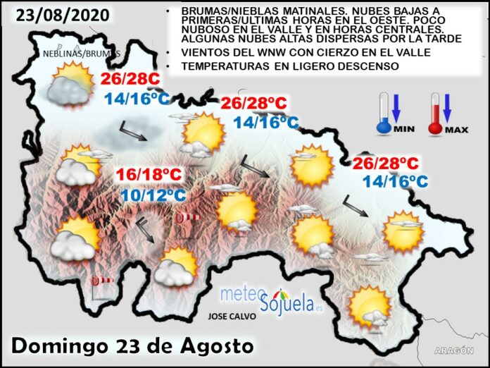 Mapa tiempo La Rioja. Meteosojuela Mapa tiempo La Rioja. Meteosojuela