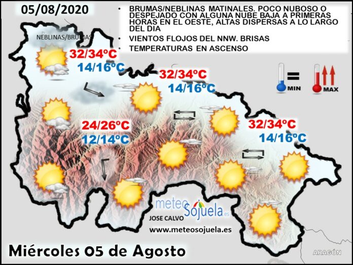 Mapa tiempo La Rioja. Meteosojuela Mapa tiempo La Rioja. Meteosojuela