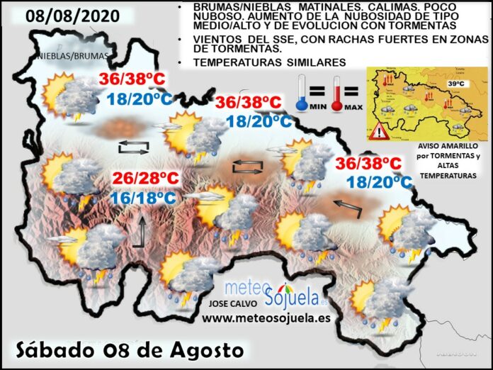 Mapa tiempo La Rioja. Meteosojuela Mapa tiempo La Rioja. Meteosojuela