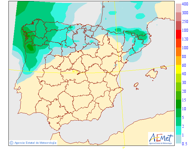 Precipitación Media según AEMET. 18 Meteosojuela La Rioja
