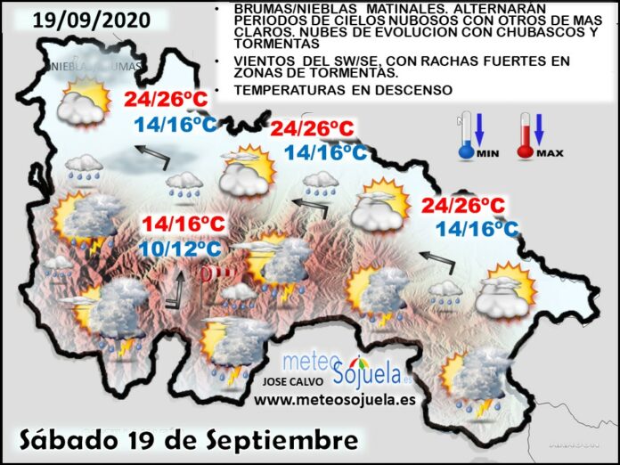 Mapa tiempo La Rioja. Meteosojuela Mapa tiempo La Rioja. Meteosojuela