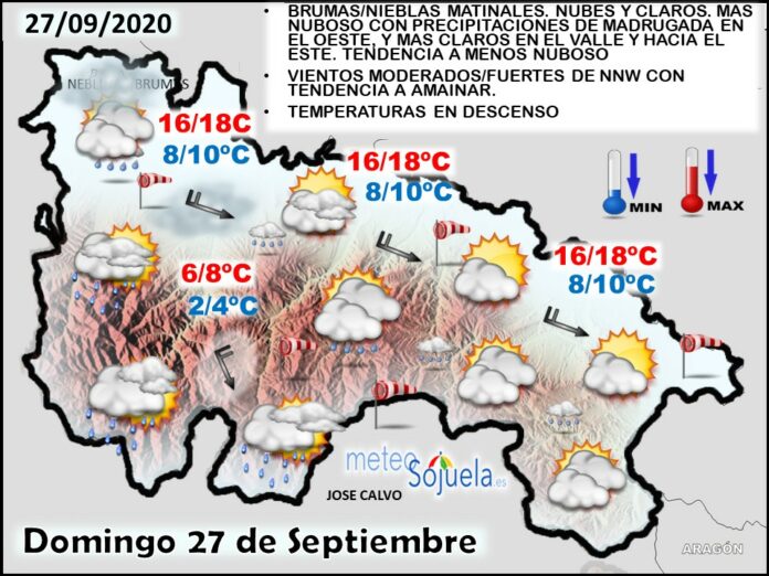 Mapa tiempo La Rioja. Meteosojuela Mapa tiempo La Rioja. Meteosojuela
