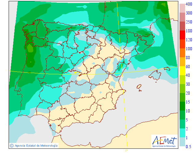 Precipitación Media según AEMET. 22 Meteosojuela La Rioja